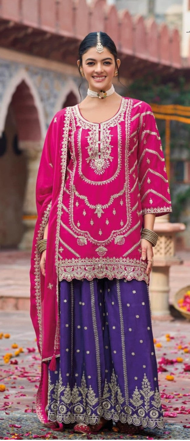 Pink Purple Sharara