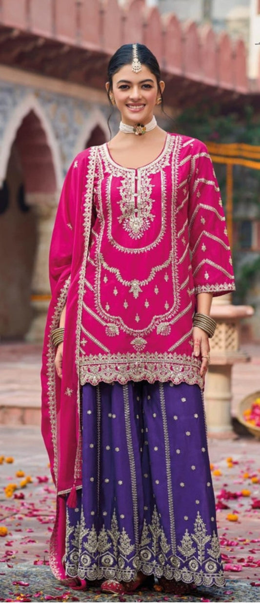 Pink Purple Sharara